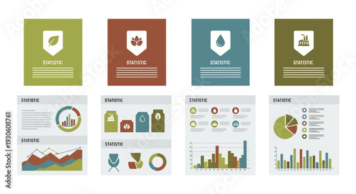 Comprehensive Infographic Template Kit: Environmental and Industrial Data Visualization Charts for Automated Reports and Presentations