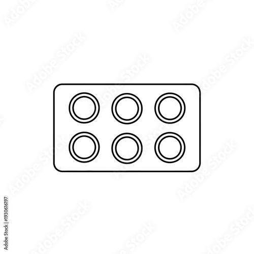 Minimalist Illustration of a Six-Circle Object with Thin Lines for Design Enthusiasts