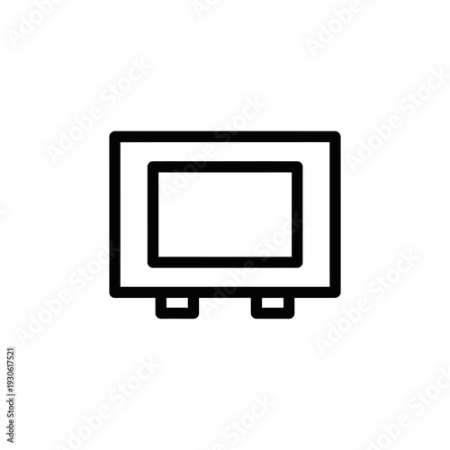 Modern electronic device with digital display screen and minimalistic design for technology and innovation themes