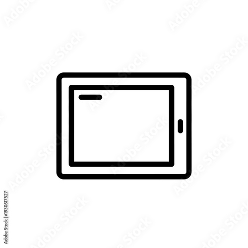 Modern Electronic Tablet Device with Digital Screen for Technology and Business Use
