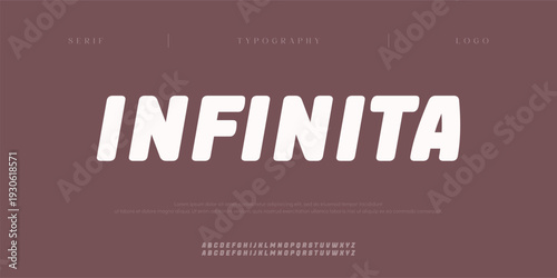 Infinita, Creative digital abstract modern urban alphabet fonts. Typography simple sport, technology or fashion digital futuristic creative logo font. vector illustration
