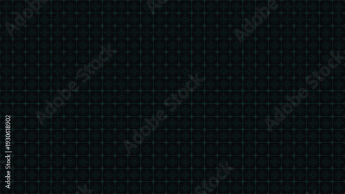 Seamless dark futuristic geometric background featuring a thin neon teal grid pattern with intersecting lines and diamonds perfect for cyberpunk tech interfaces, blueprint designs, and digital wallpap