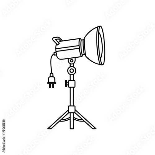 Professional Photography Studio Light Equipment on Tripod for Creative Shots