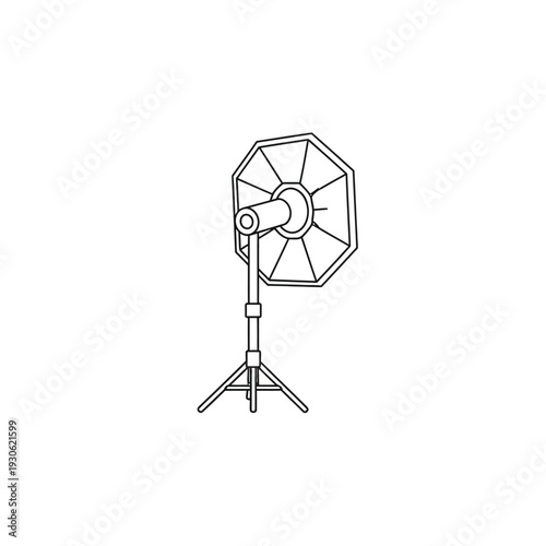 Professional Studio Light with Reflector Equipment for Photography and Filming