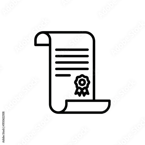 Official Document with Certificate and Seal for Legal or Academic Purposes