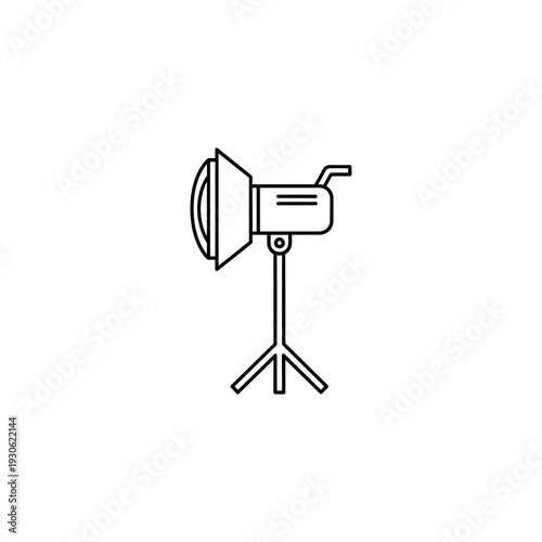 Professional Studio Photography Equipment with Lighting and Tripod Setup