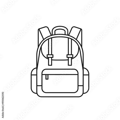 Professional Backpack Illustration for Travel and Outdoor Activities