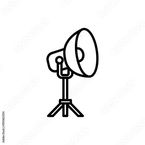 Studio Spotlight Equipment Megaphone with Tripod for Event Promotions