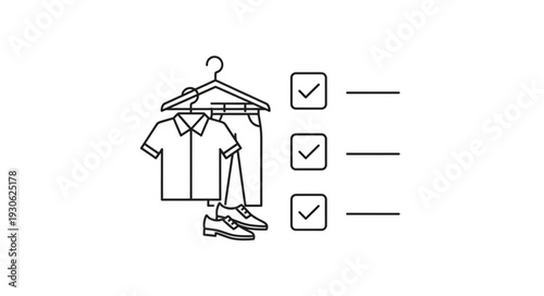 Clothing and Footwear on Hanger Checklist.