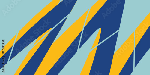 Geometric sharp stripe vector background. Strong geometric vector illustration using sharp stripes and architectural angles. Suitable for tech-oriented designs and modern print media projects.