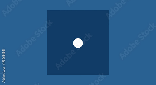 A single white dot centered on a dark blue square.