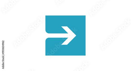 Blue square with white right arrow symbol.