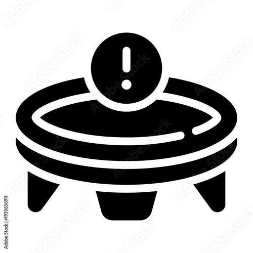 warning glyph icon