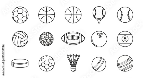 Sports Balls Icons