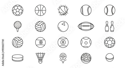 Sports Balls Icons