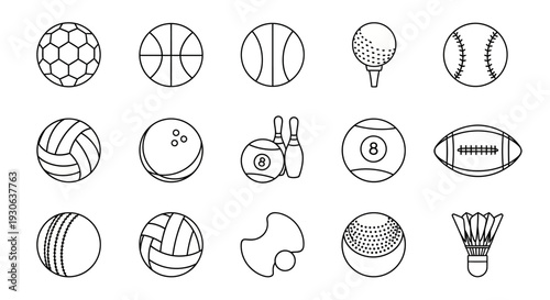 Sports Balls Icons