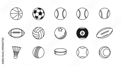 Sports Balls Icons