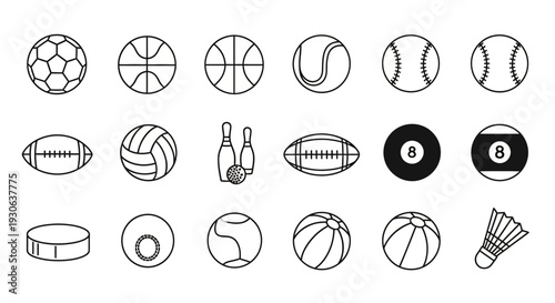 Sports Balls Icons