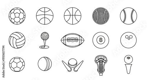 Sports Balls Icons