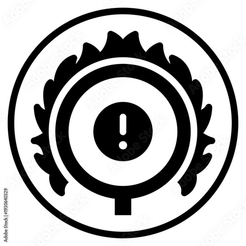 warning glyph icon