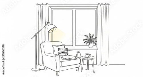 Cozy Armchair by the Window.