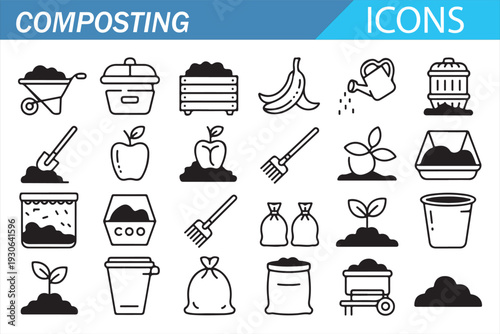 Green Living and Organic Recycling Vector Illustration