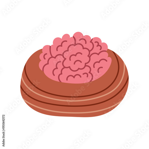 Danish pastry with raspberries