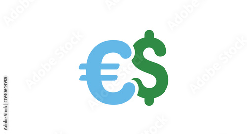 Euro and dollar currency symbols combined.