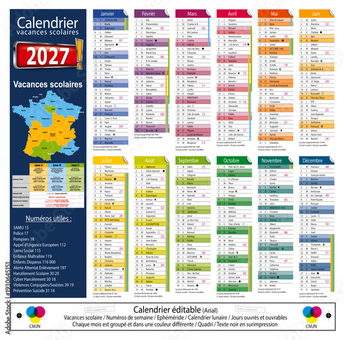 Calendrier 2027 - 02