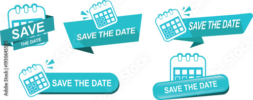 Save Calendar Icon Graphic Design Collection