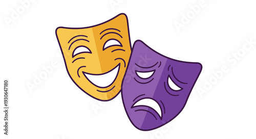 Theater Masks: Comedy and Tragedy Symbols