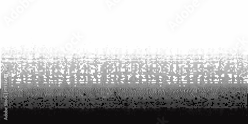 Gradient of dots transitioning from white to black creating a textured effect