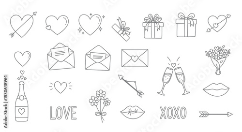 Love Romance Symbols Illustration
