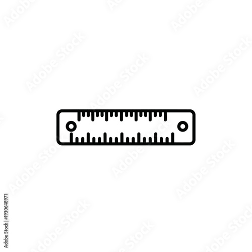 Close-up of a Mechanical Ruler for Precise Measurement and Engineering Work