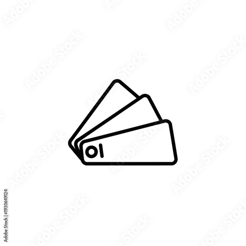 Close-up of Three Credit Category Cards with Financial and Business Context