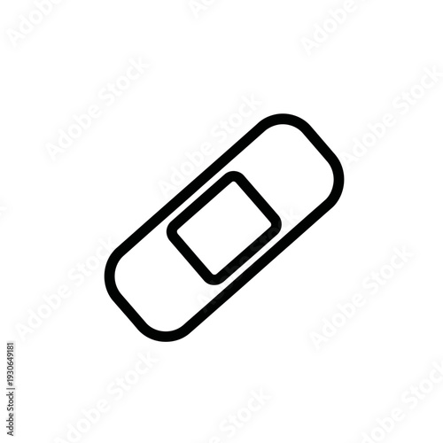 Close-up of Transparent Medical Adhesive Bandage on Skin for First Aid