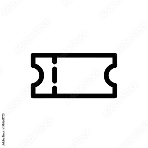 Close-up View of Vintage Ticket Stub with Retro Design Elements