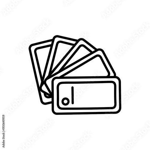 Colorful Credit Cards Set on White Background for Financial and Payment Concepts