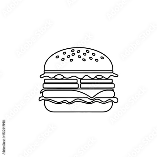 Delicious Multi-Layered Sandwich with Fresh Ingredients and Toasted Buns