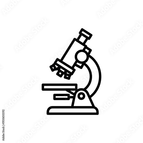 Detailed Illustration of a Modern Compound Microscope for Scientific Research