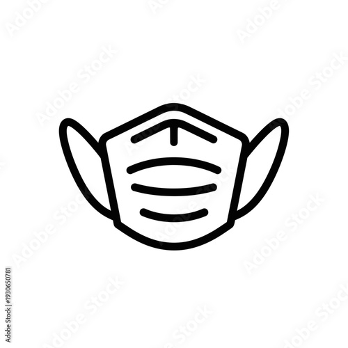 Medical Face Mask Illustration for Healthcare and Safety Purposes