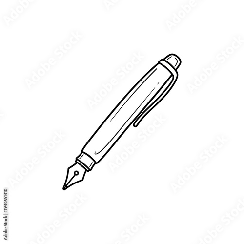 Hand-drawn Pen Illustration for Creative and Artistic Design Projects
