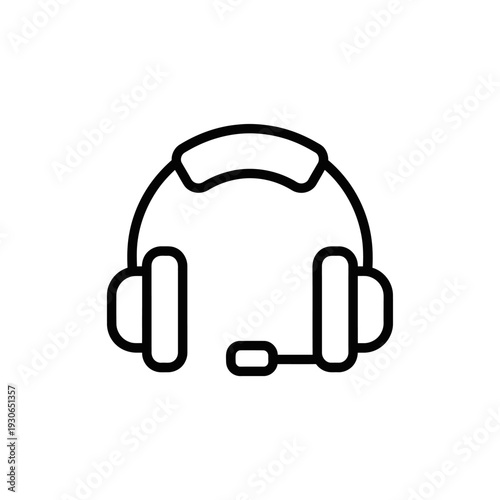Headset with Microphone and Customer Support Technology for Communication