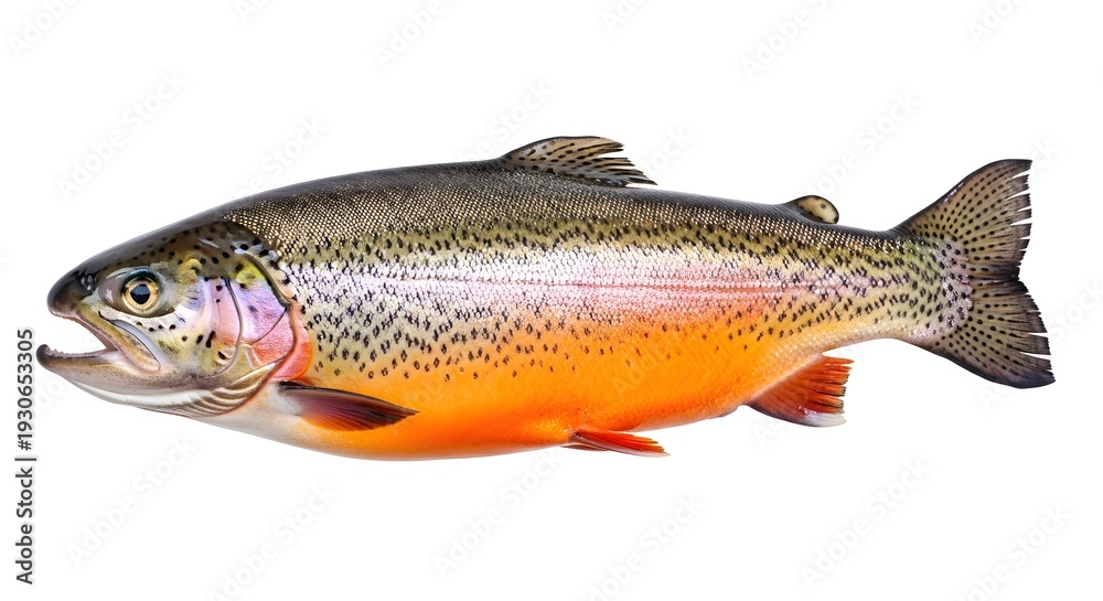 Obraz premium Fish Trout Seafood Fresh Raw Healthy Protein