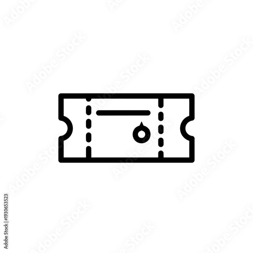 Minimalist Black and White Razor Blade Illustration for Design Projects