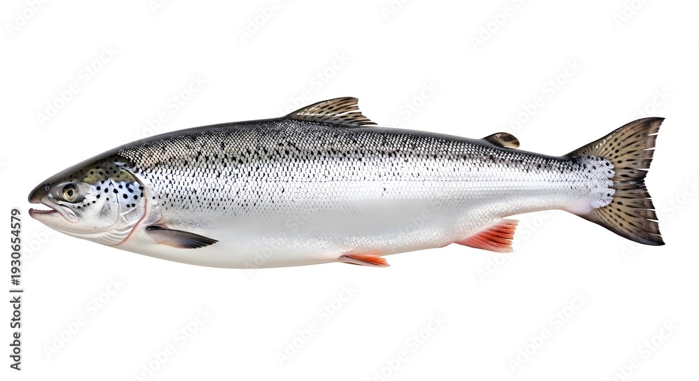 Obraz premium Fish Salmon Seafood Fresh Raw Healthy Protein