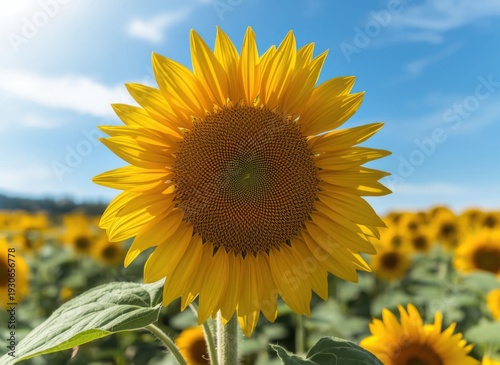 Bright Sunflower in Full Bloom