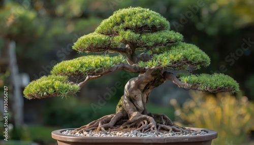 bonsai tree in garden