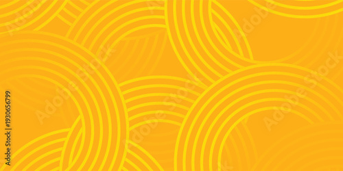Pasta background, spaghetti abstract geometric pattern. Macaroni yellow poster. vector illustration