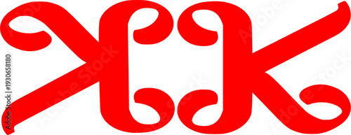 This bold and energetic emblem is perfectly suited for luxury fashion brands, high-end event planning, creative arts studios, or beauty and cosmetics labels looking for a passionate and stylish identi